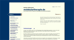 Desktop Screenshot of molekulartherapie.de
